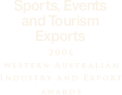 Sports events and tourism exports 2006