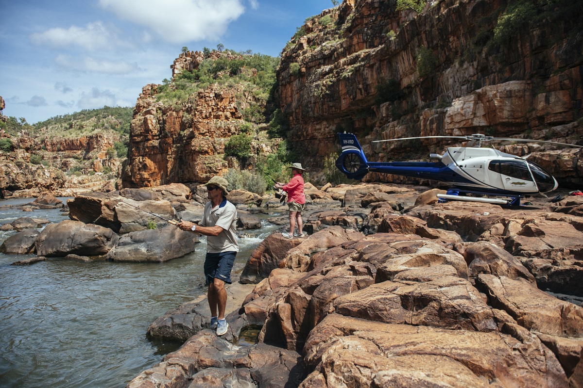 Heli fishing
